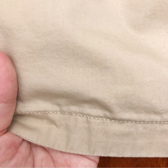 Double Sided Tropical Print & Plain Beige Minimalist & Pattern A Line Mini Skirt - Picture 12 of 15